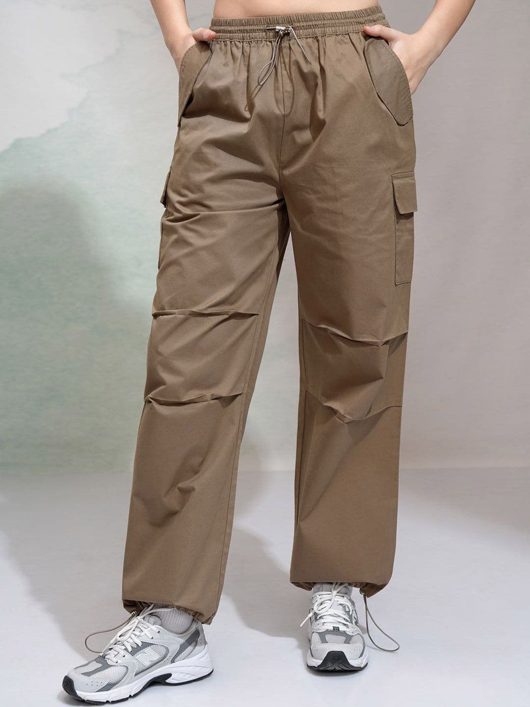 Street By Tokyo Talkies Women Mid Rise Straight Fit Cargo Trouser - view 1