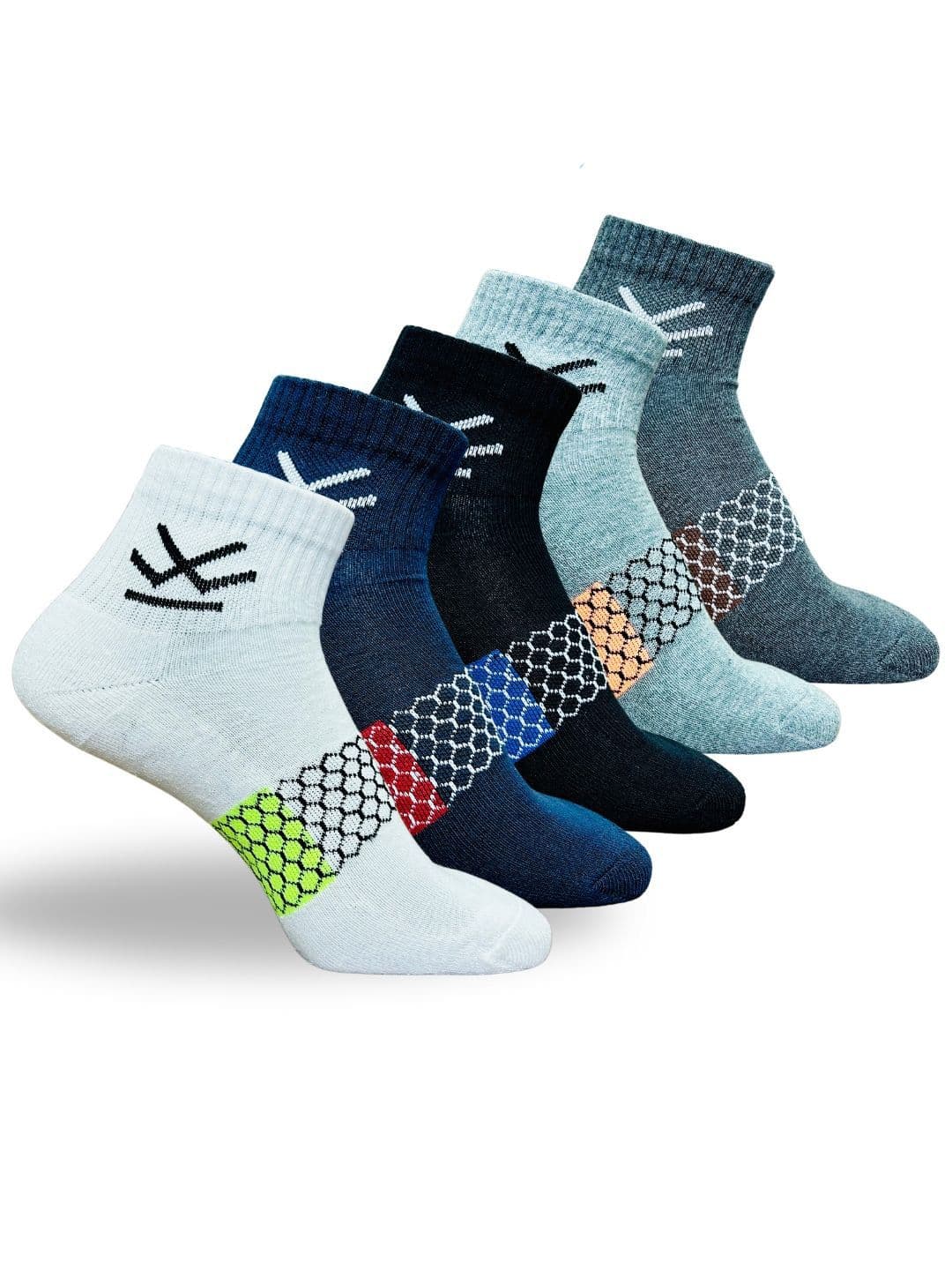 WROGN Pack Of 5 Assorted Ankle-Length Socks - view 1
