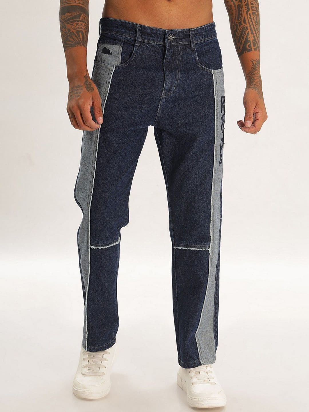 BEVDAAS Men Relaxed Fit High-Rise Jeans - view 1