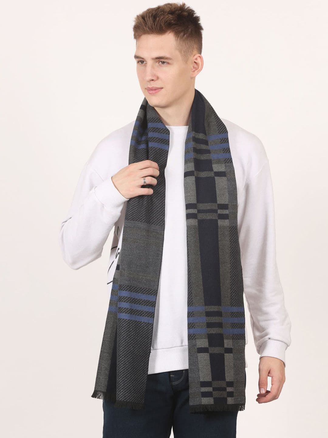 Calvadoss Men Patterned Acrylic Mufflers - view 1