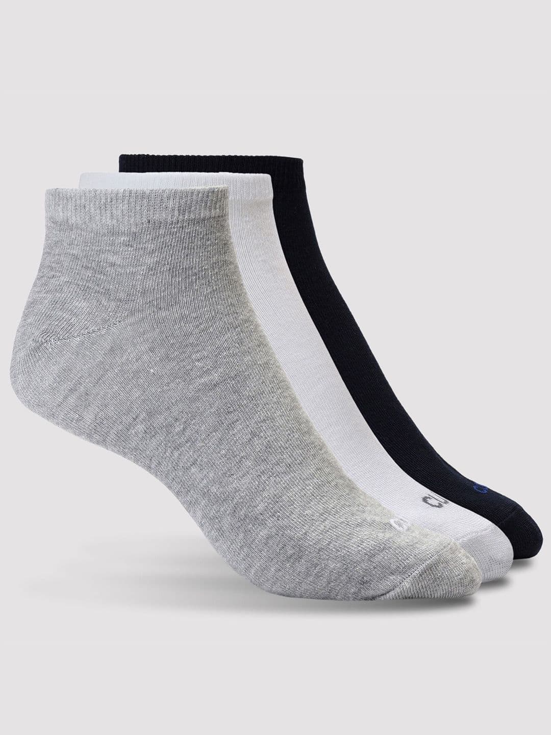 CULT Men Pack of 3 Ankle Length Cotton Multi Colour Socks - view 1