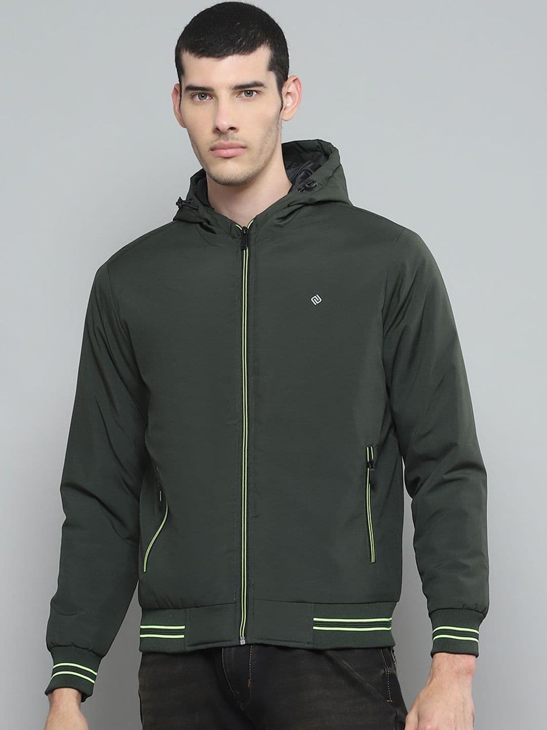 Cloak & Decker Men Hooded Solid Casual Bomber Lightweight Jacket - view 1