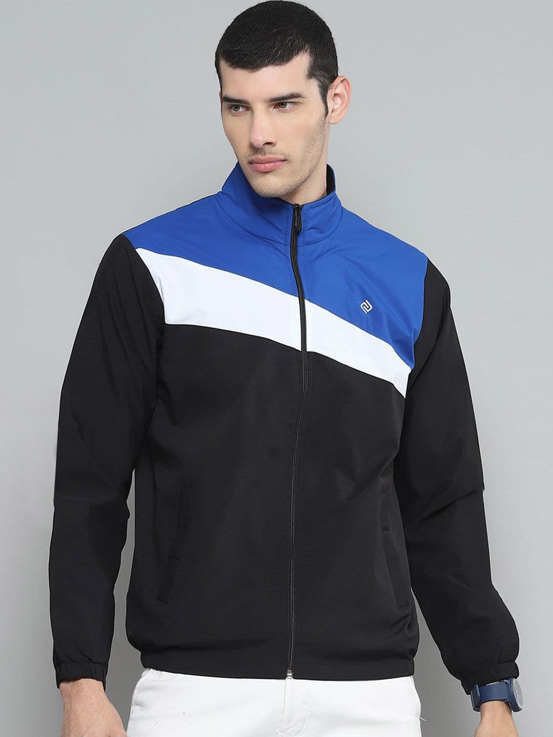 Cloak & Decker Men Mock Collar Colourblocked Casual Bomber Lightweight Jacket - view 1