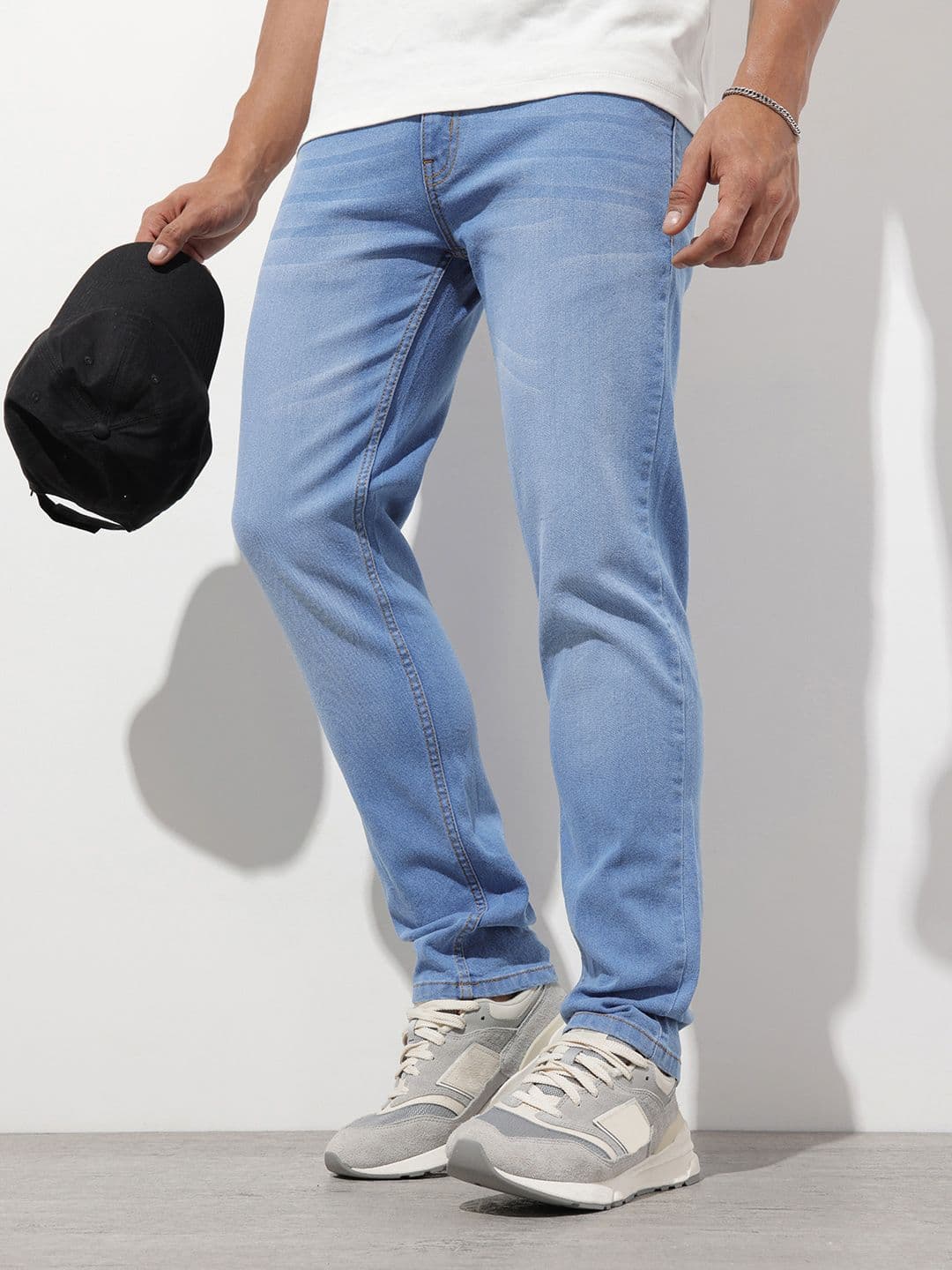 The Roadster Life Co. Men Regular Fit Light Fade Stretchable Jeans - view 1