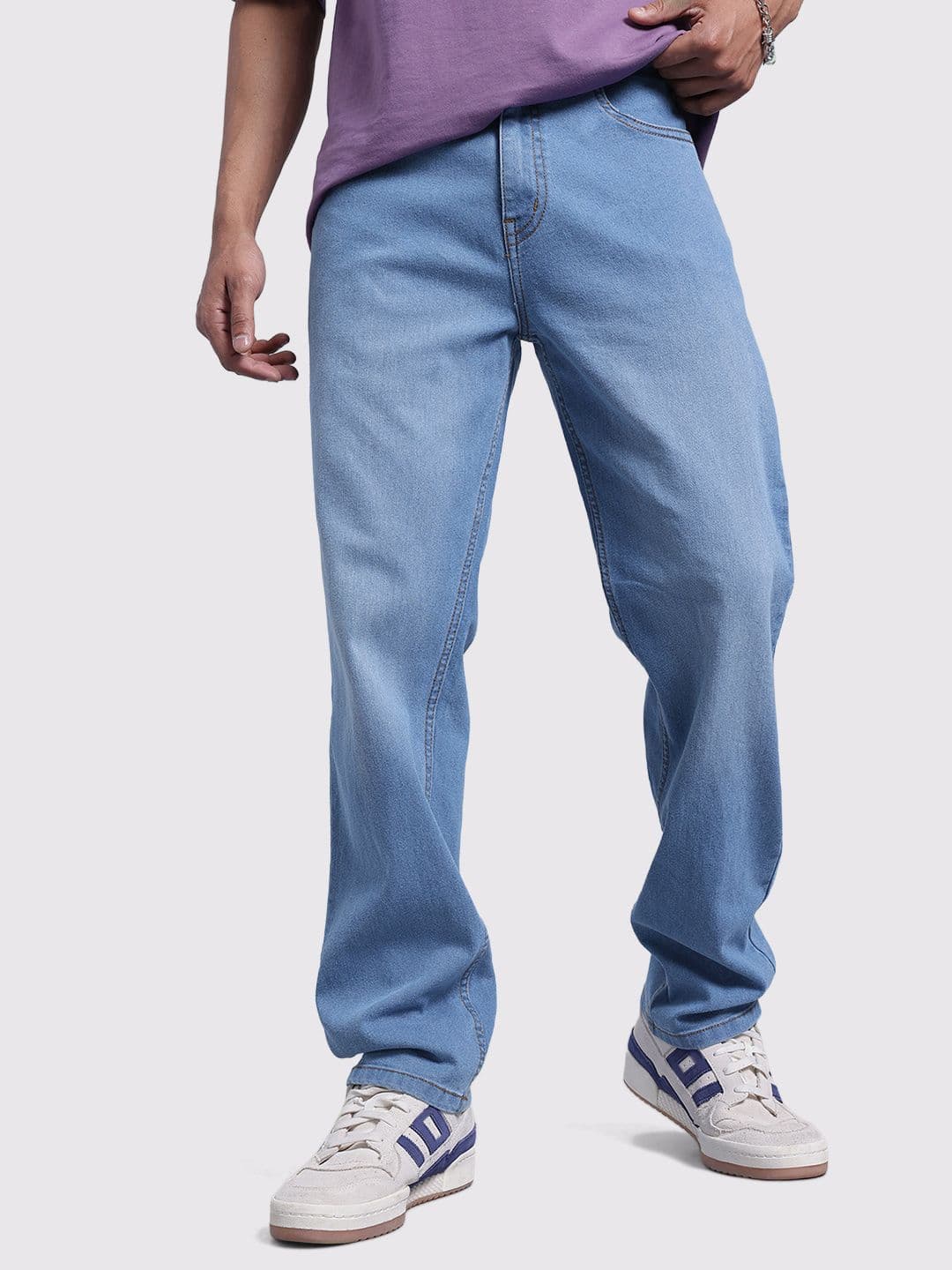 The Roadster Life Co. Men Straight Fit Mid-Rise Jeans - view 1