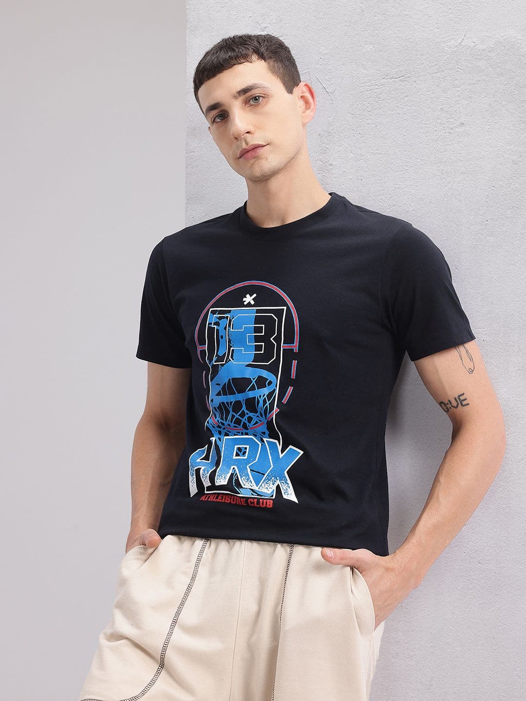 HRX by Hrithik Roshan Printed Lifestyle T-shirt - view 1