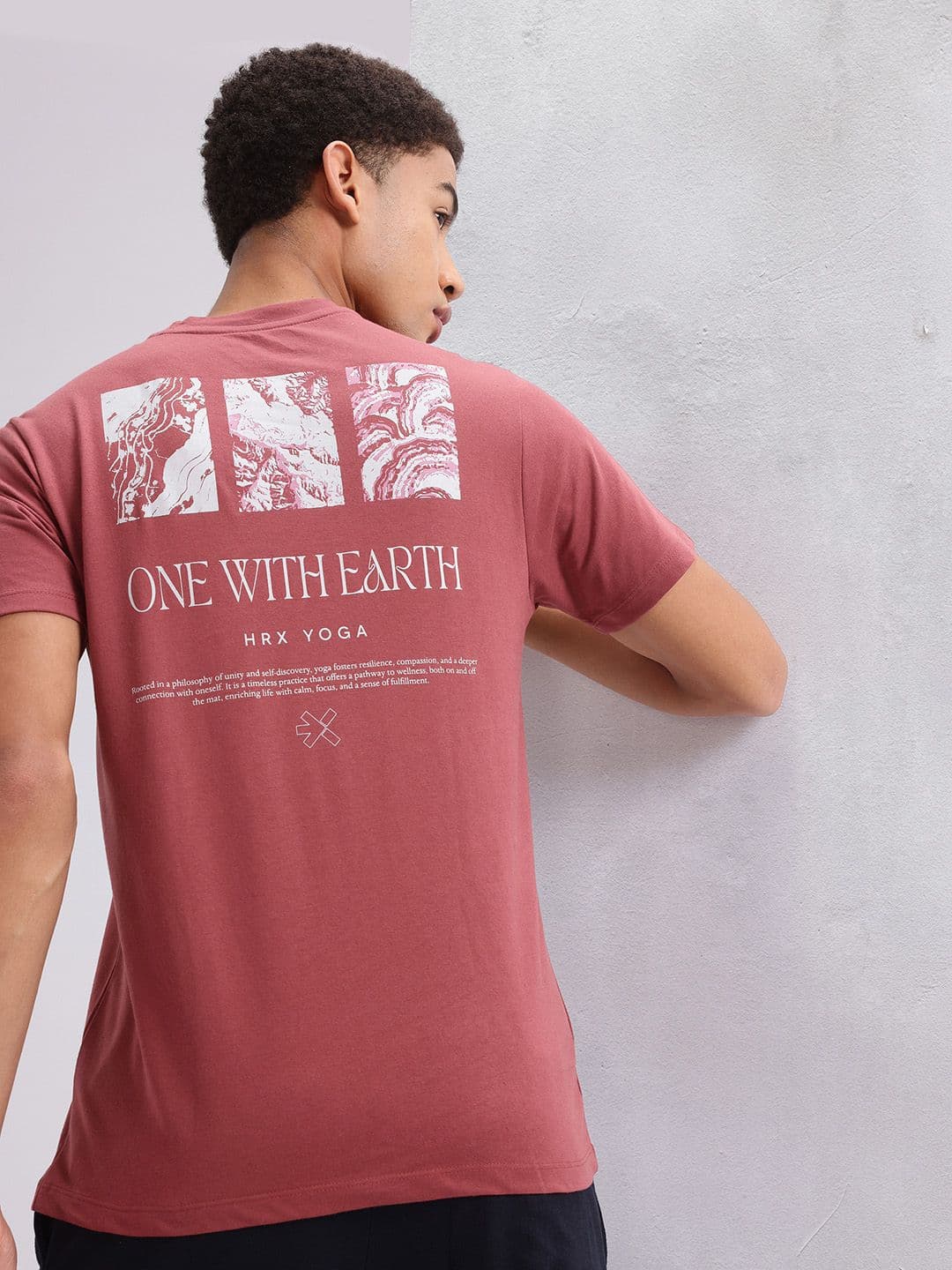 HRX by Hrithik Roshan Printed Yoga T-shirt - view 1