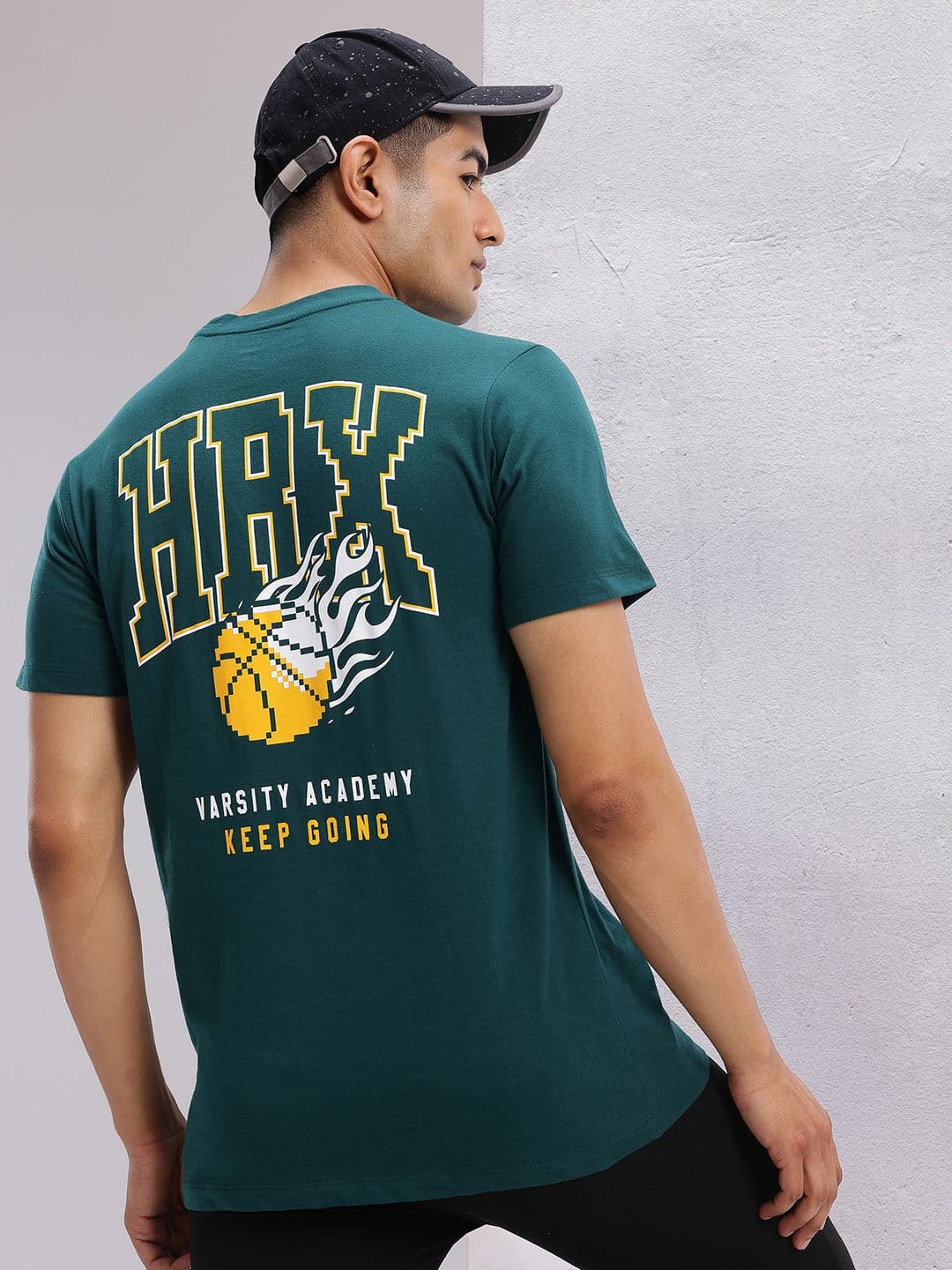 HRX by Hrithik Roshan Brand Logo Printed Lifestyle T-shirt - view 1