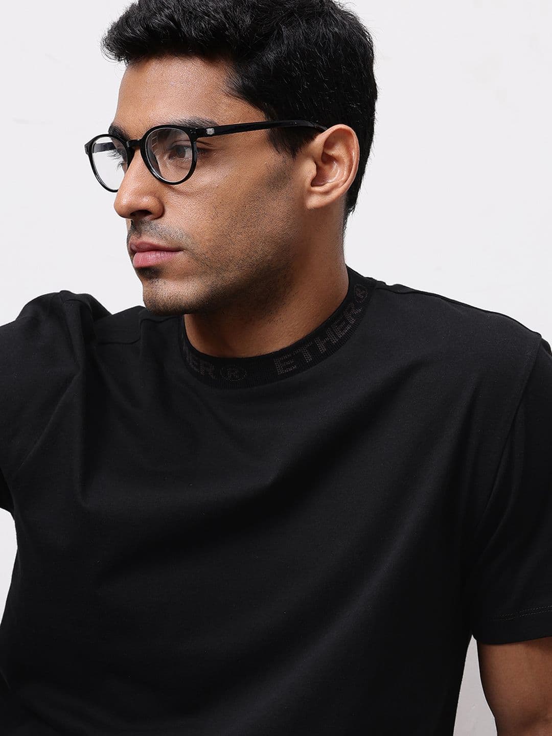 ether 365 Essentials Pure Cotton Round Neck Comfort Fit Relaxed Fit T-shirt - view 1