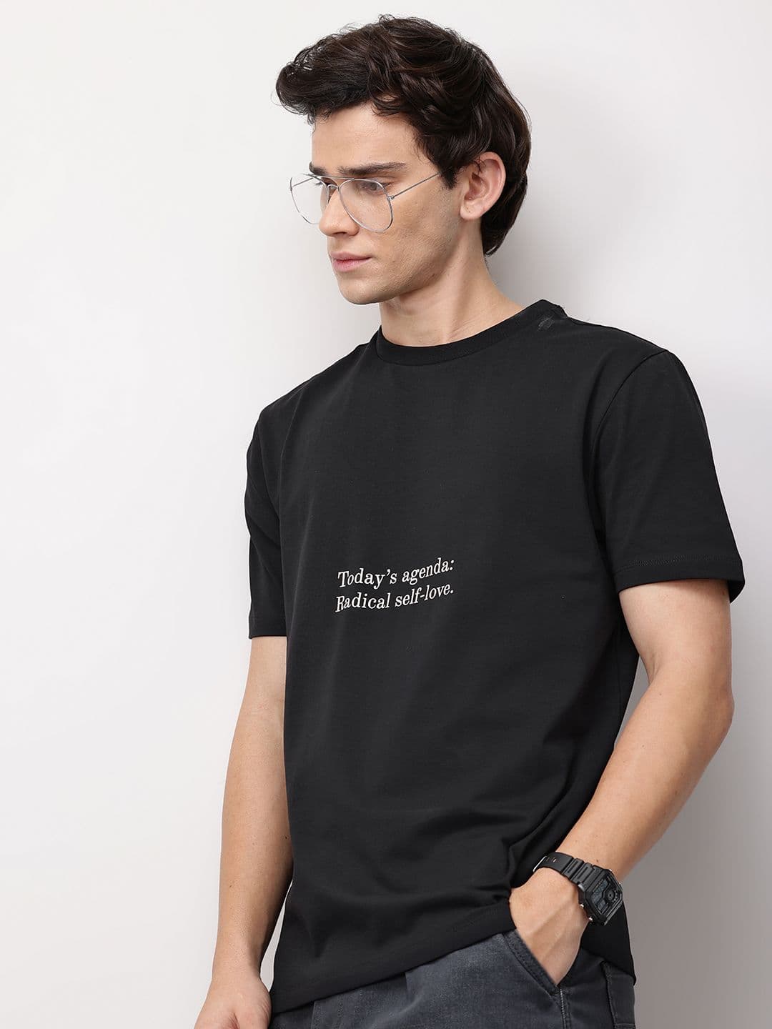 ether Men Grower Floral Printed Comfort Fit Relaxed Fit T-shirt - view 1
