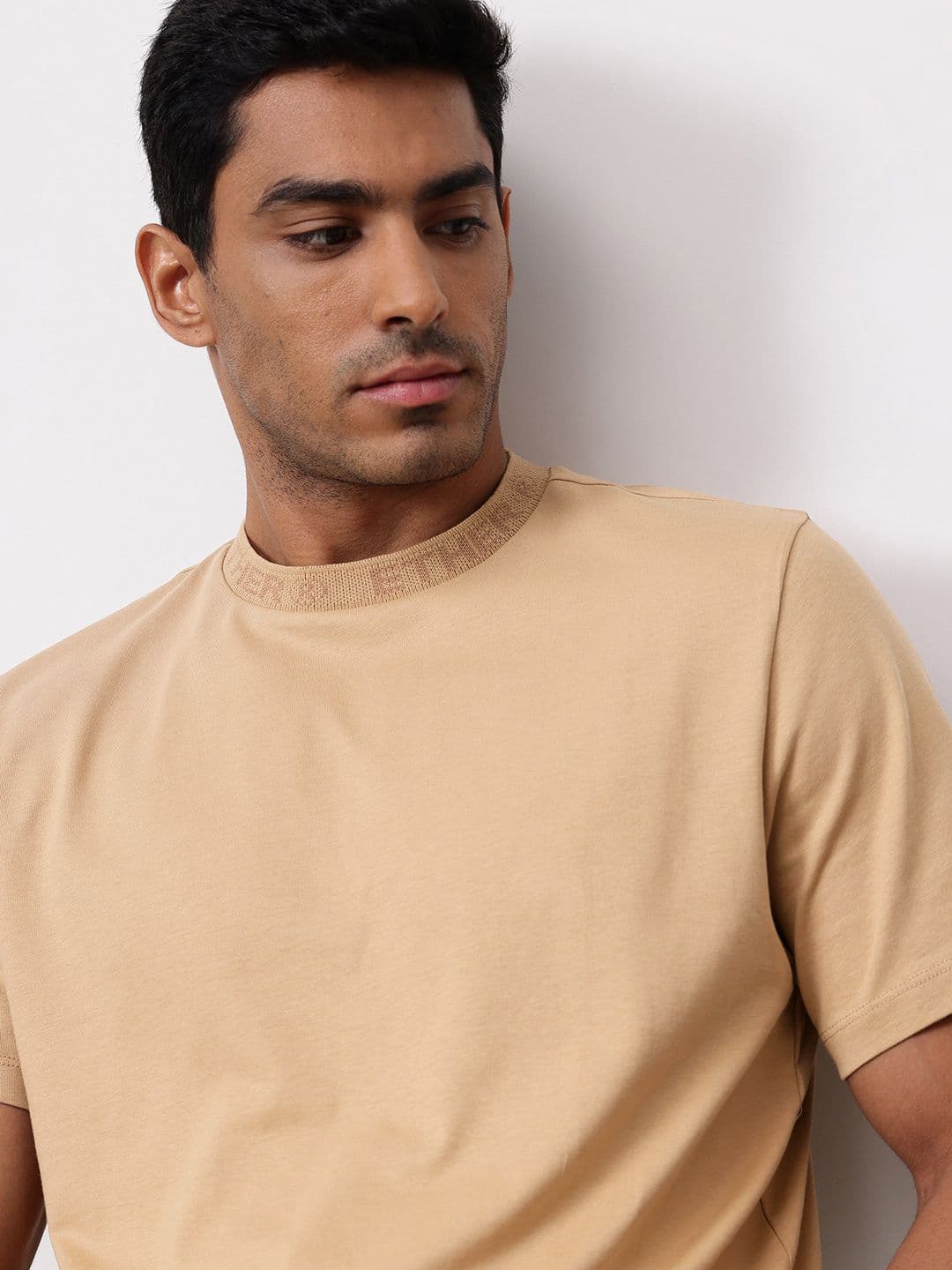 ether 365 Essentials Pure Cotton Round Neck Relaxed Fit T-shirt - view 1