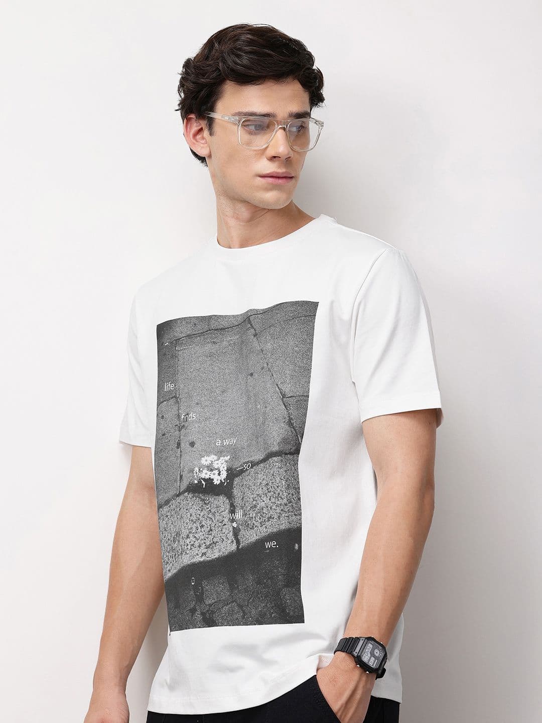 ether Men Grower Graphic Printed Comfort Fit Relaxed Fit T-shirt - view 1