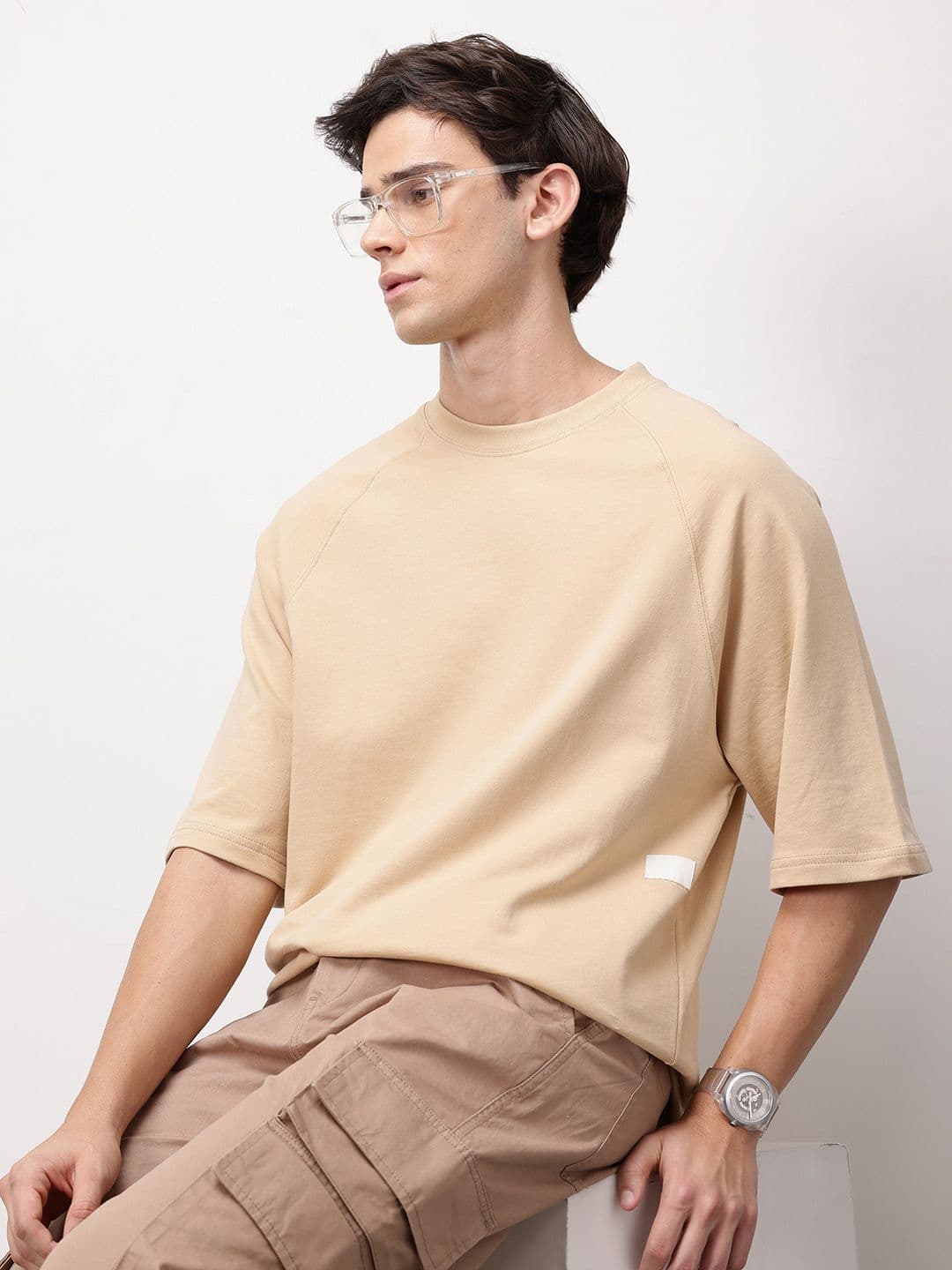 ether 365 Essentials Organic Cotton Oversize Fit T-shirt - view 1
