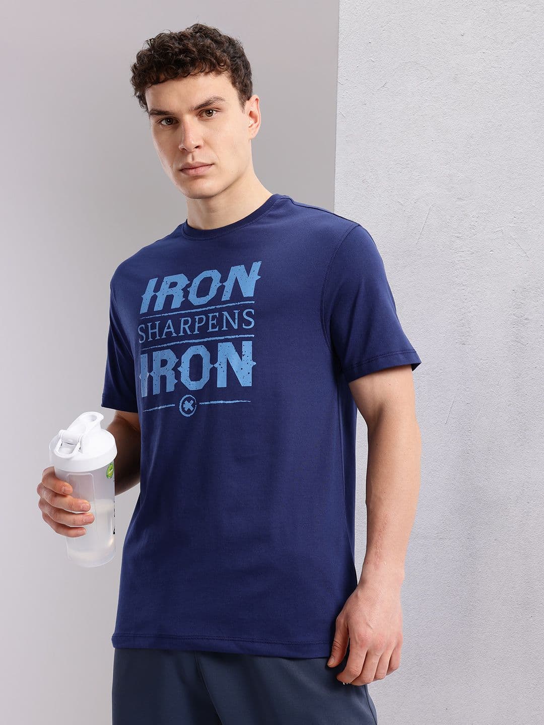 HRX by Hrithik Roshan Men Typography Printed Training T-shirt - view 1