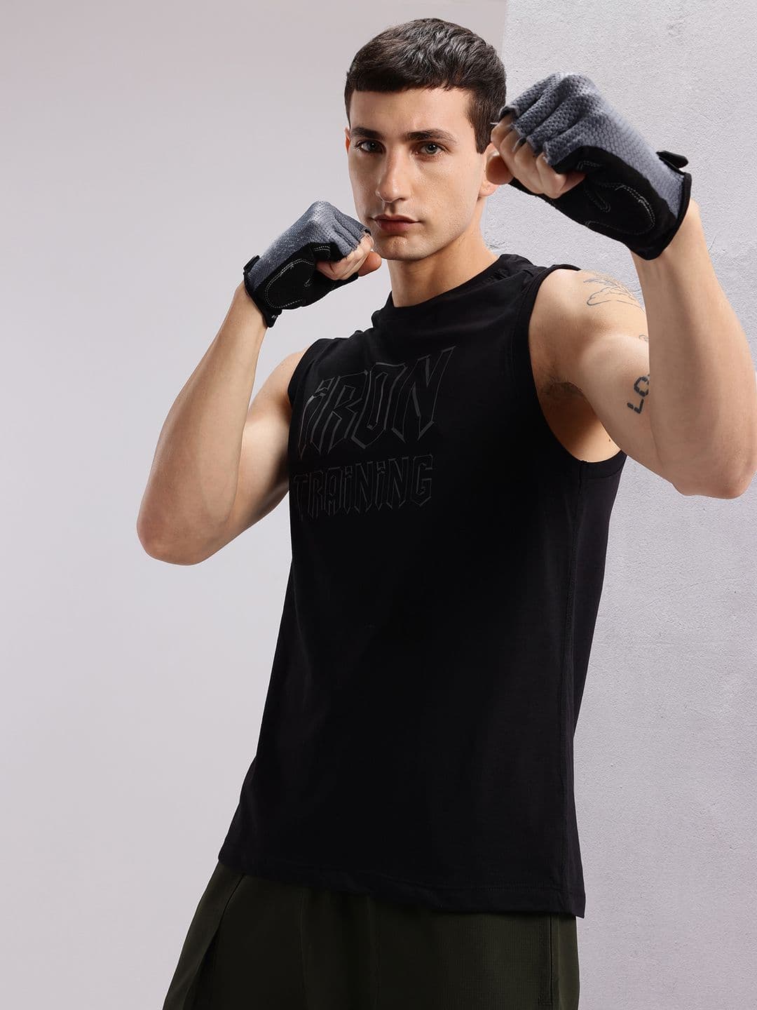 HRX by Hrithik Roshan Typography Printed Training T-shirt - view 1