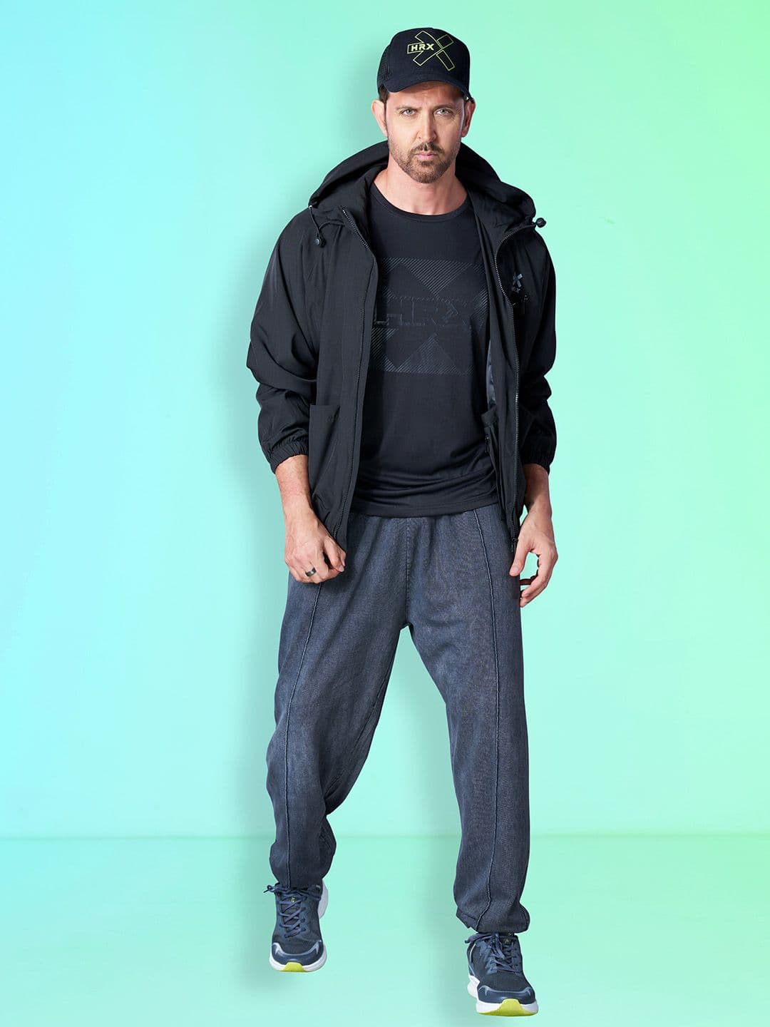 HRX by Hrithik Roshan Men Hooded Solid Casual Windcheater Sporty Jacket - view 1