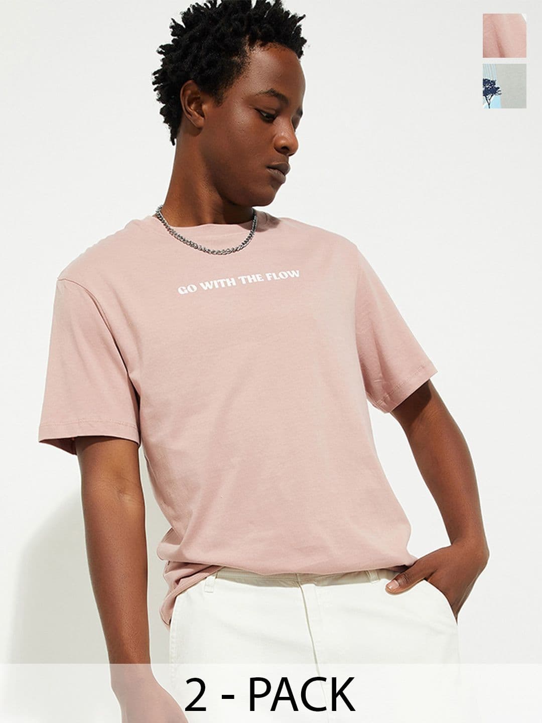 Max URB_N Pack of 2 Men Graphic Printed T-shirt - view 1