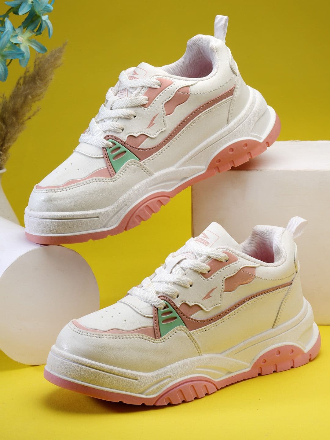 ASIAN Women Lace-Ups Round Toe Sneakers - view 1