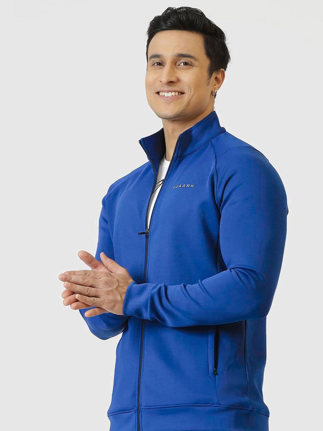 FUAARK Men Mock Collar Solid Sporty Jacket - view 1