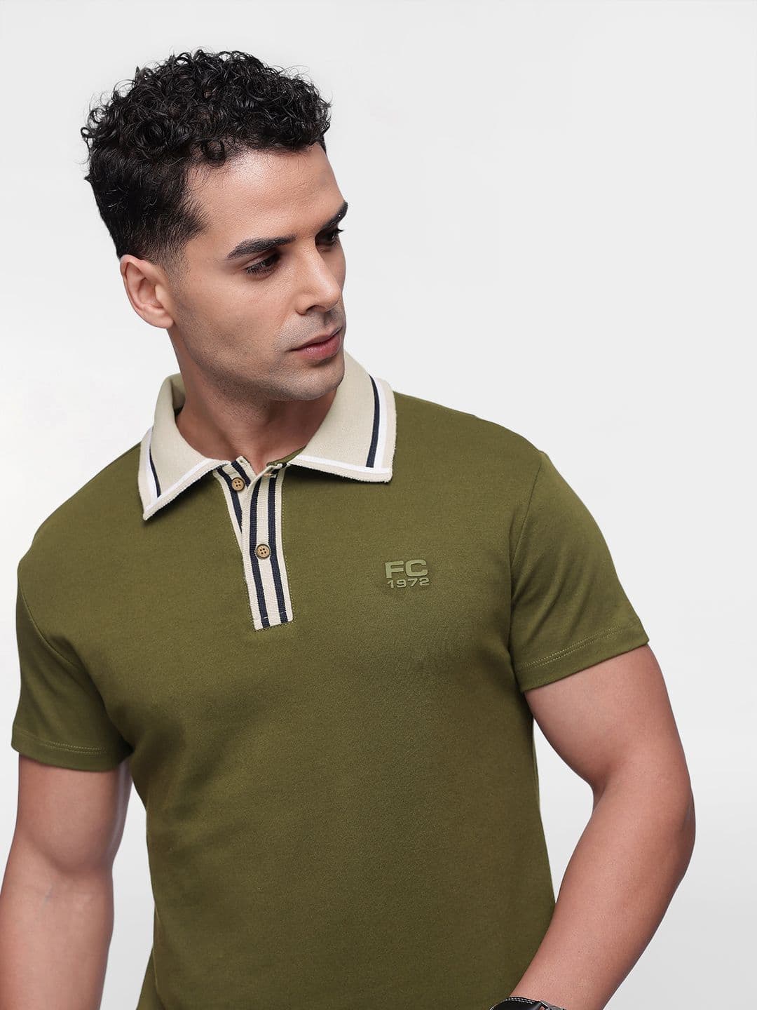 French Connection Polo Collar Pure Cotton T-shirt - view 1