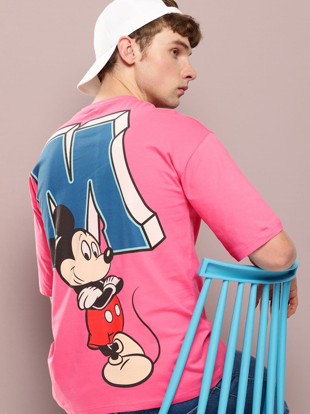 Kook N Keech Disney Kook N Keech Oversized Fit Disney Mickey Mouse Graphic Printed Pure Cotton T-shirt - view 1