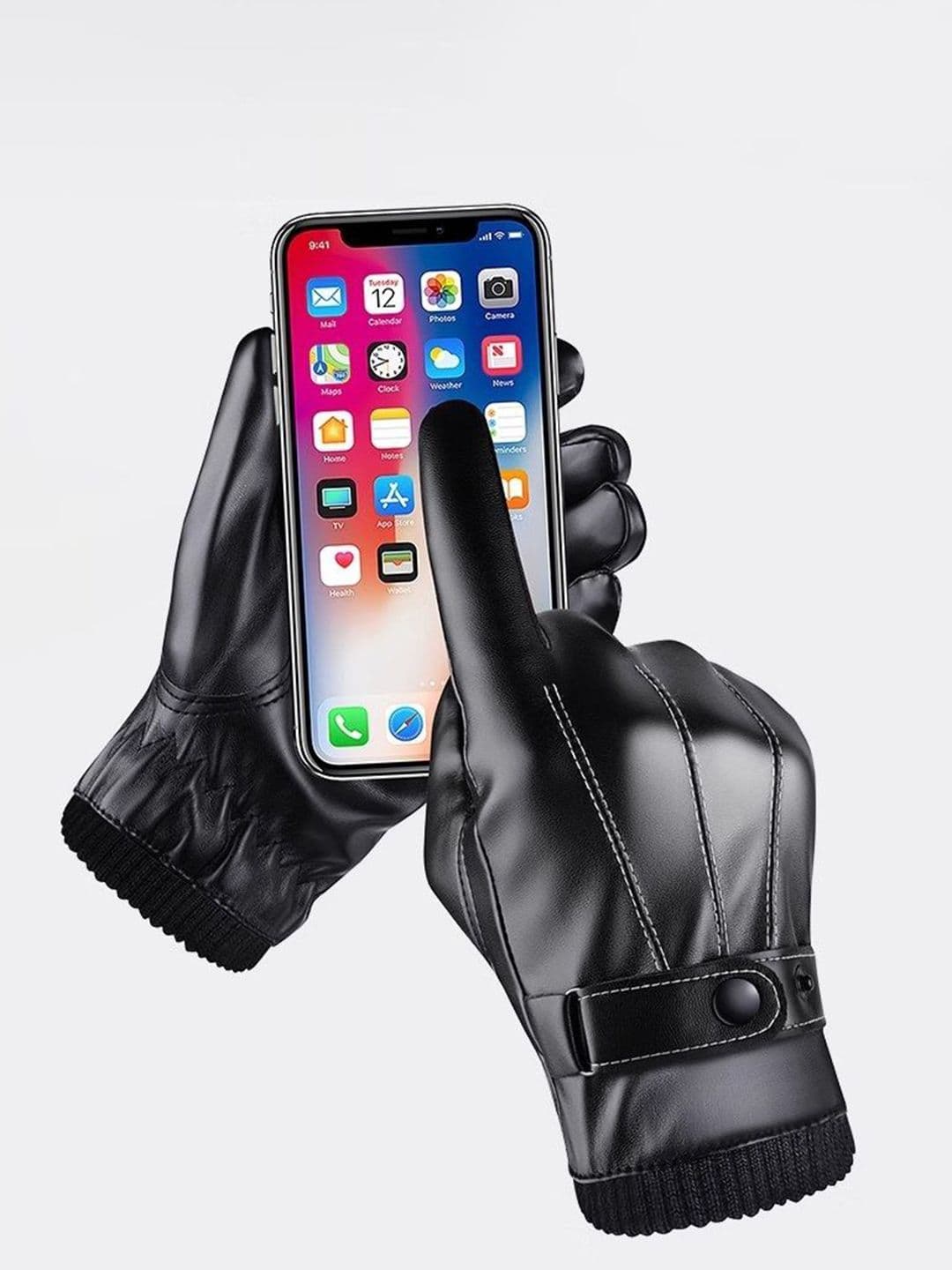 Alexvyan Men Line Snow & Wind Proof Riding Thermal Warm Winter Touch Screen Gloves - view 1