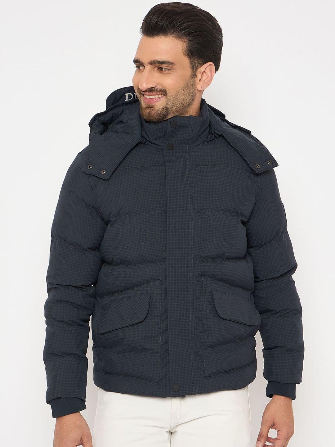 Duke Men Hooded Solid Casual Puffer Jacket - view 1