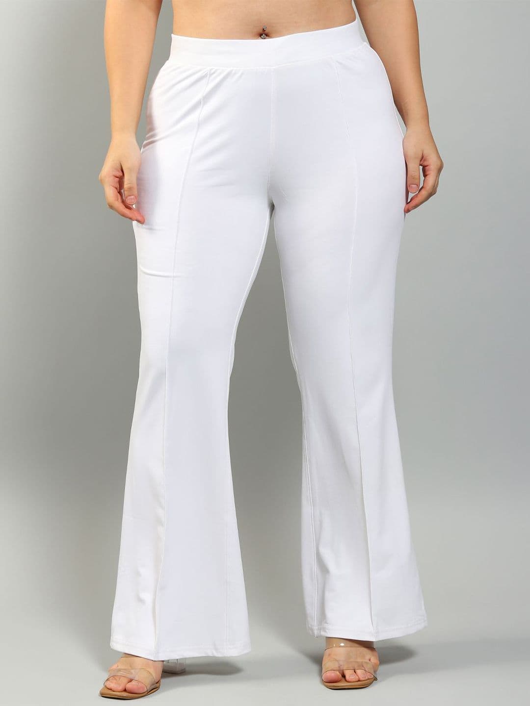 Plus Size Women Relaxed Wrinkle Free Trousers - view 1