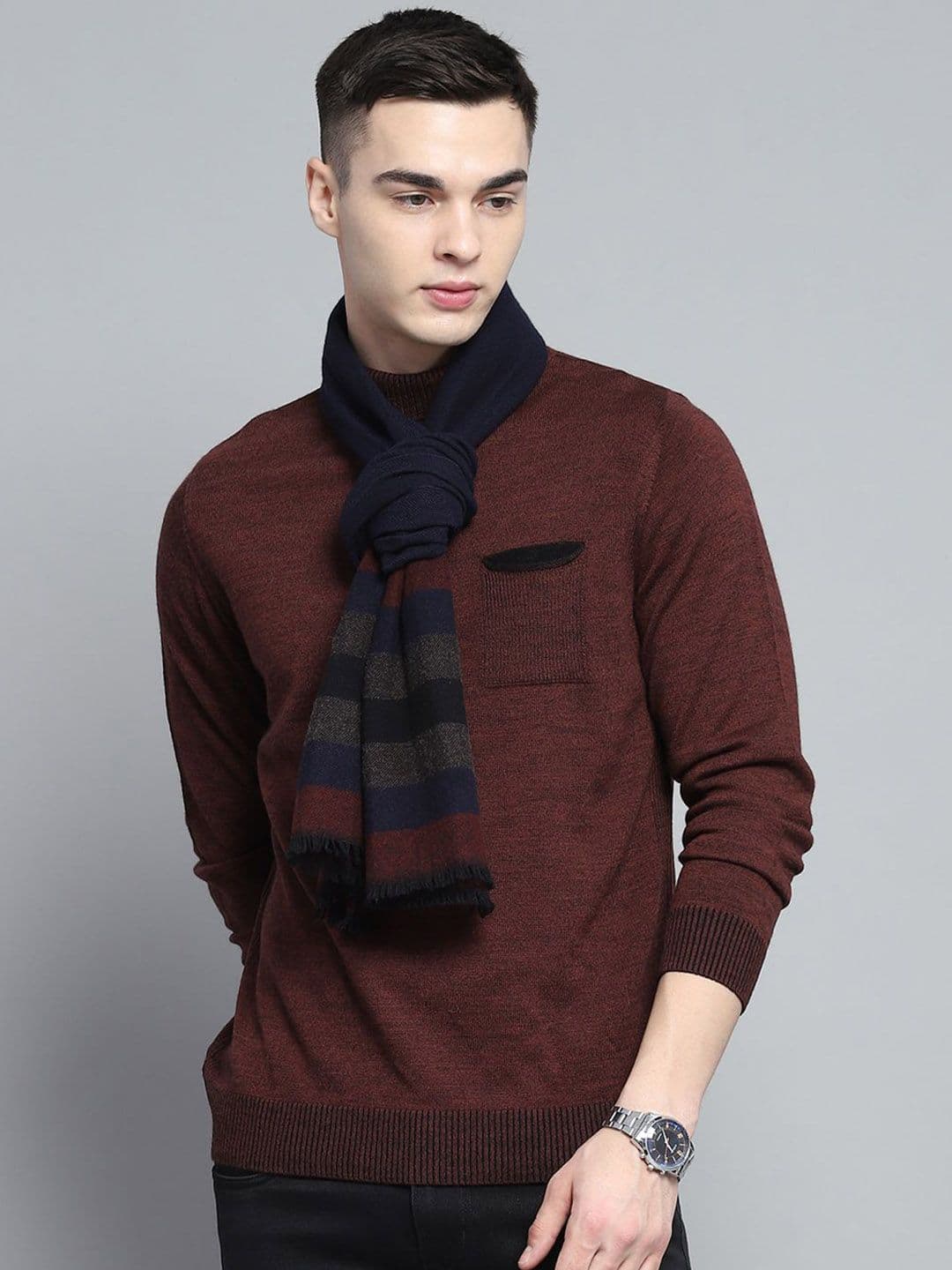 Monte Carlo Men Striped Acrylic Mufflers - view 1