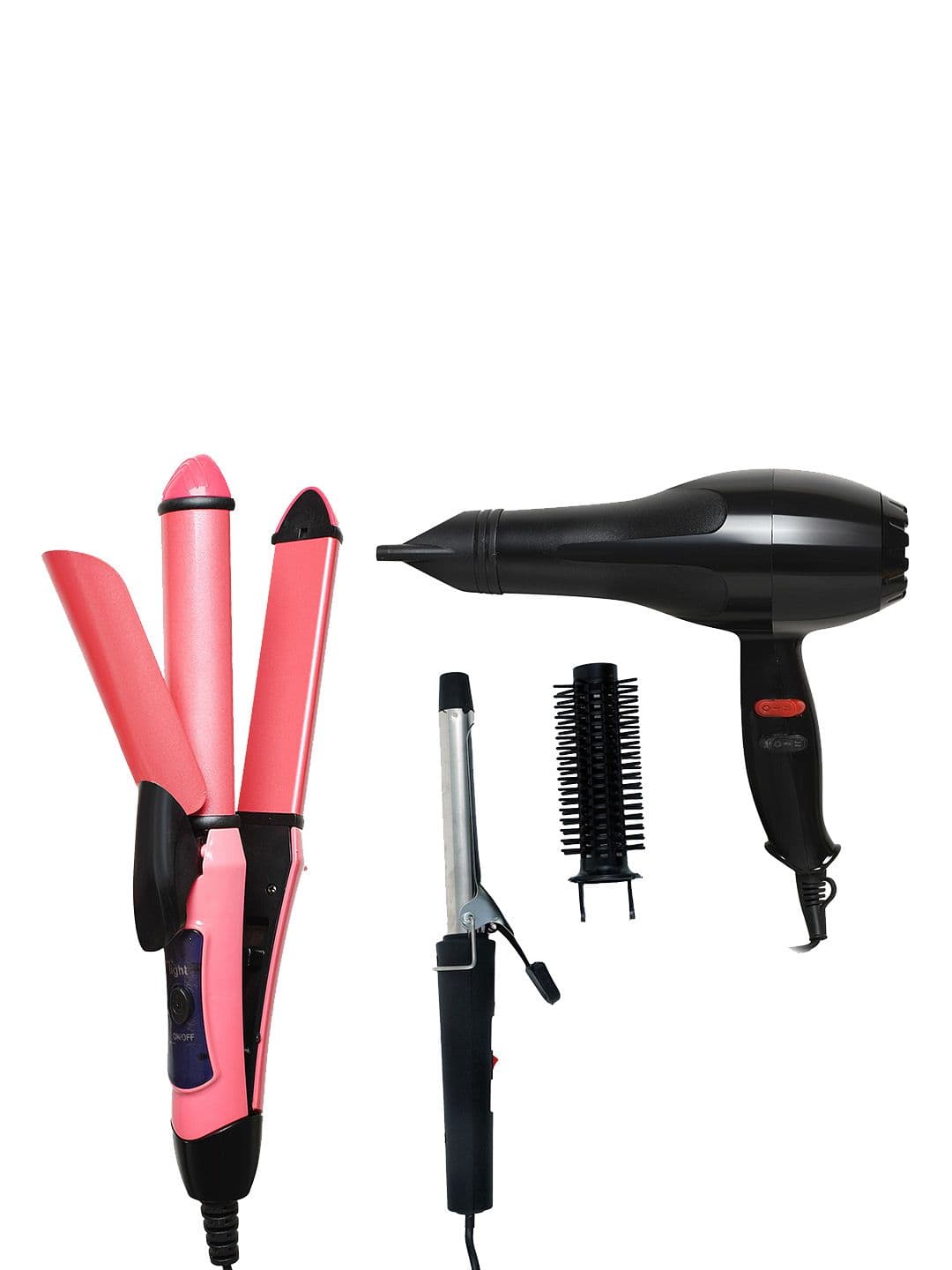 NIRVANI Set of 3 Nv-6130 Hair Dryer 2009 With 2 In 1 Straightener & 471 Hair Curler - view 1