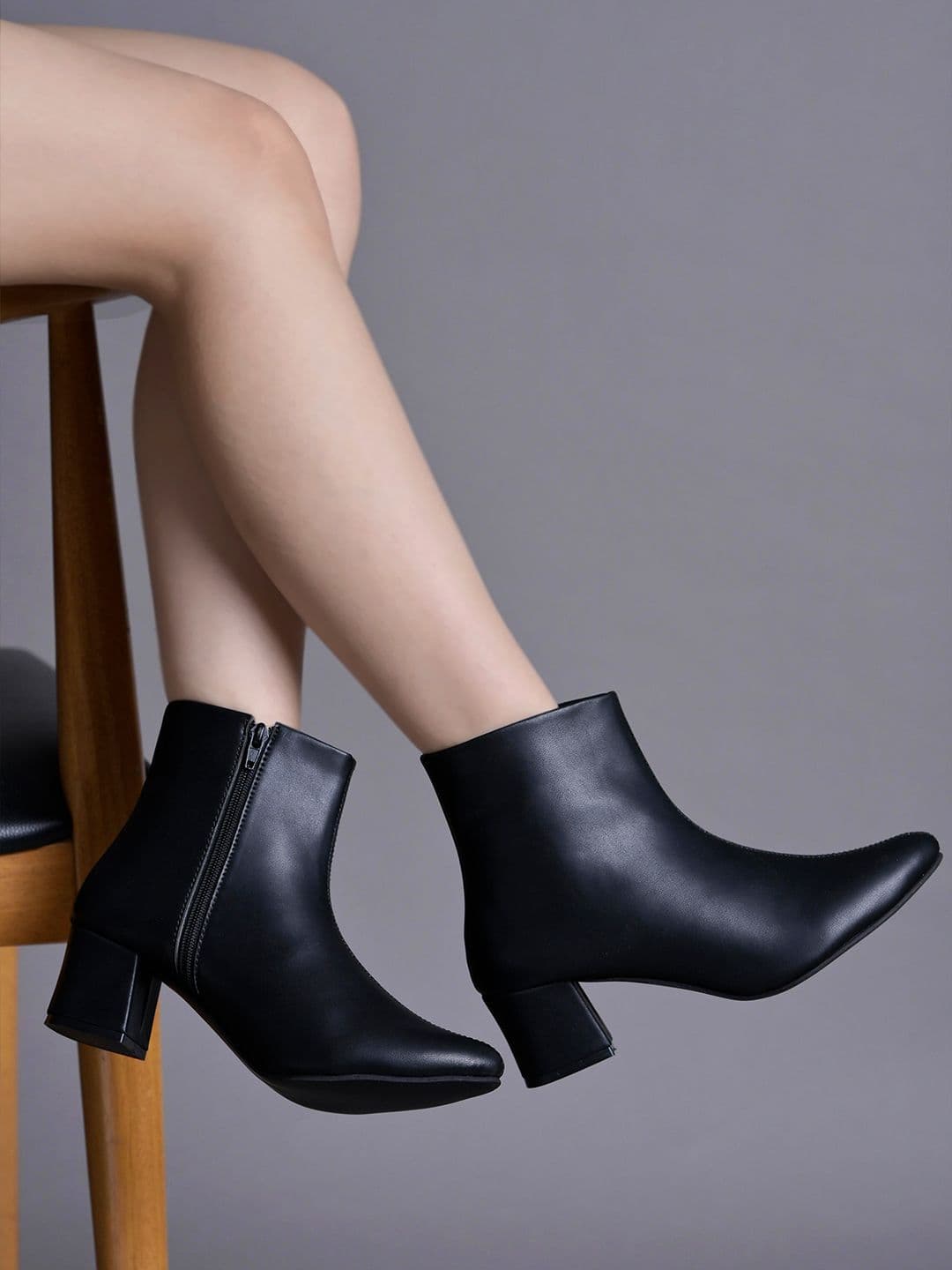 Shoetopia Women Pointed Toe Block Heel Regular Boots - view 1