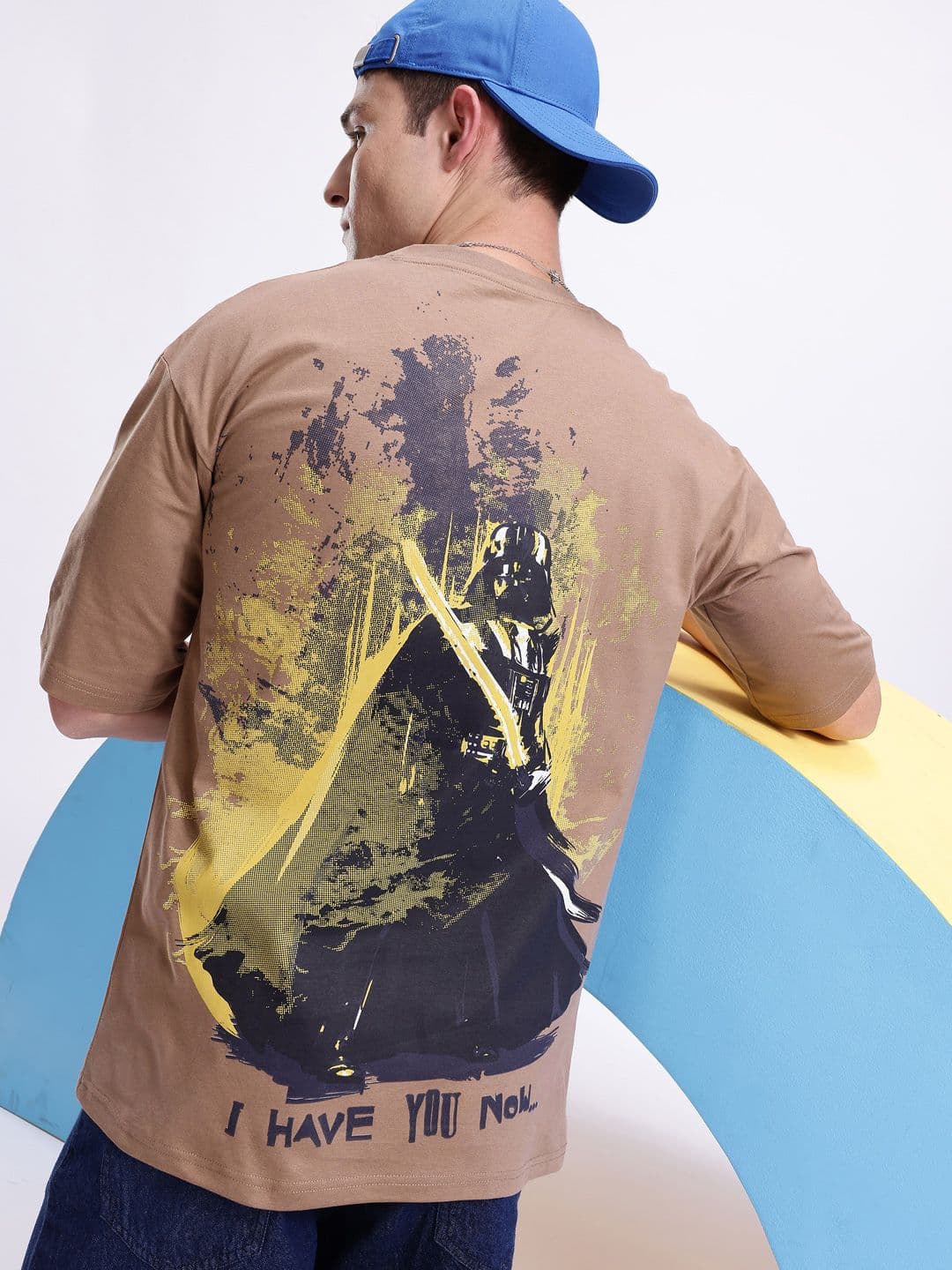 Kook N Keech Printed Drop-Shoulder Sleeves Pure Cotton Oversized T-shirt - view 1