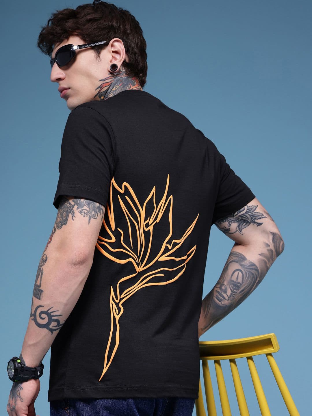 HERE&NOW Printed Pure Cotton T-shirt - view 1