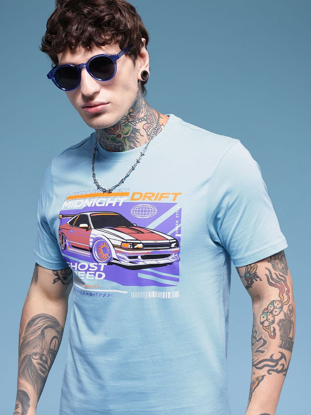 HERE&NOW Graphic Printed Pure Cotton T-shirt - view 1