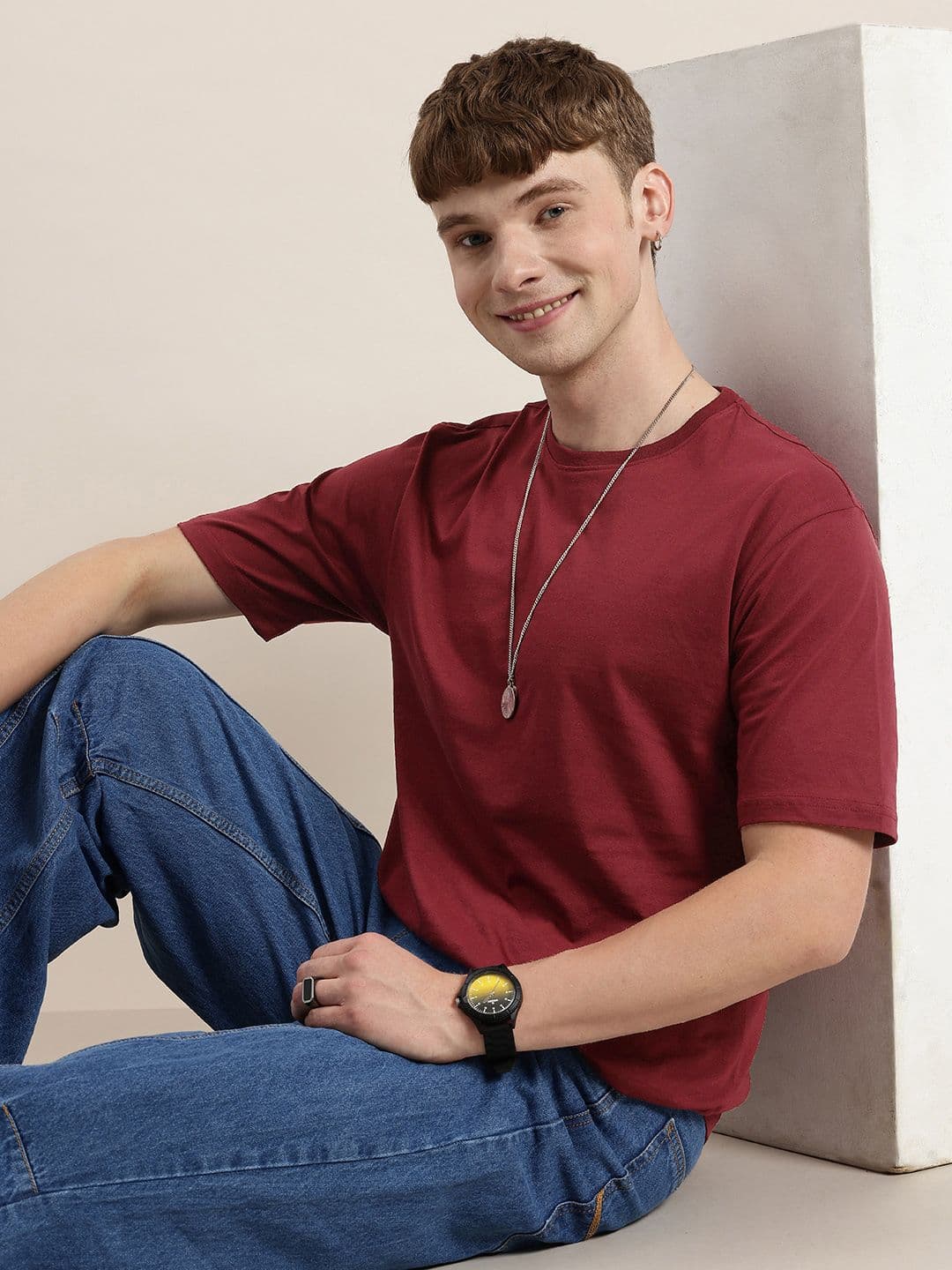 HERE&NOW Pure Cotton Relaxed T-shirt - view 1