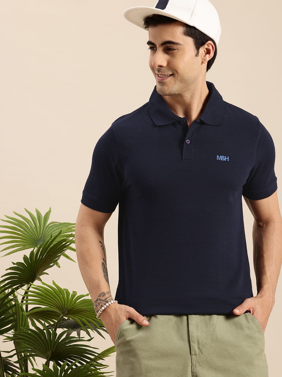 Mast & Harbour Polo Collar T-shirt - view 1