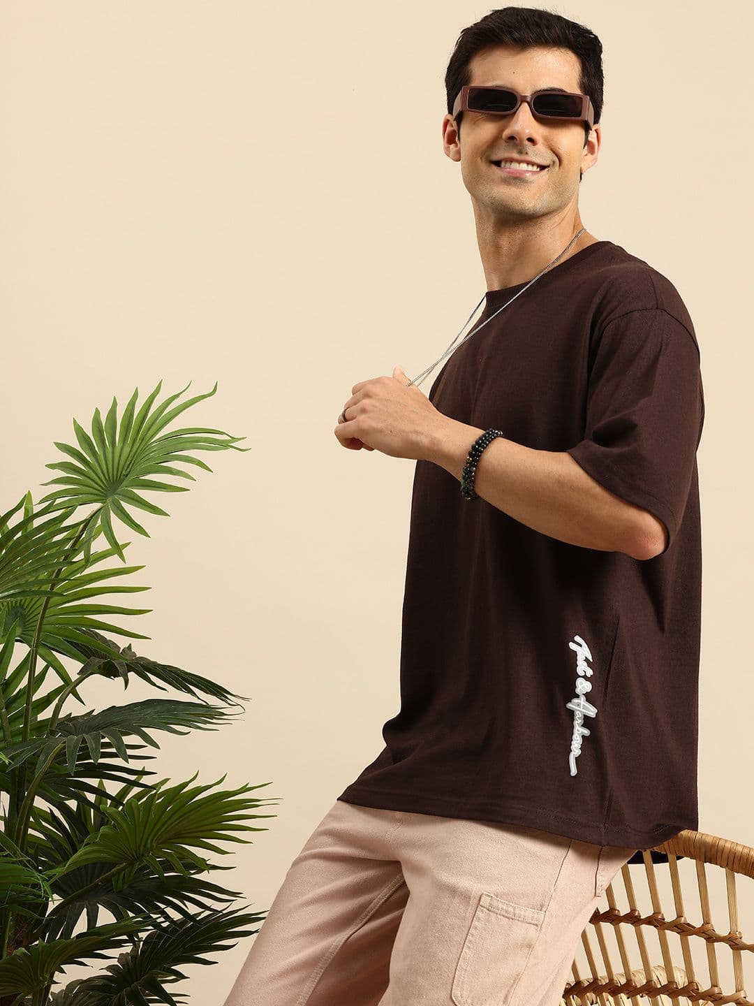 Mast & Harbour Drop-Shoulder Sleeves Oversized T-shirt - view 1