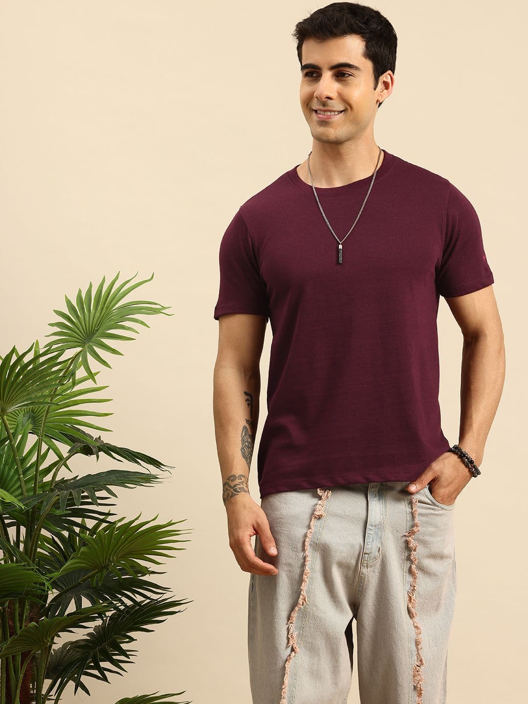 Mast & Harbour Round Neck T-shirt - view 1