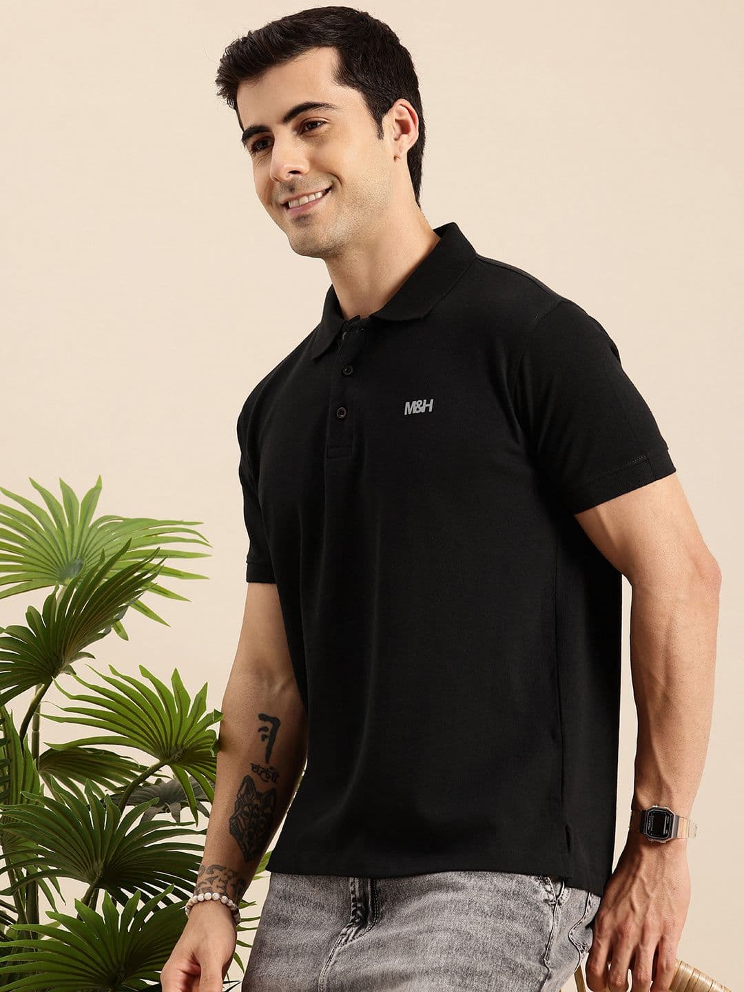 Mast & Harbour Polo Collar T-shirt - view 1
