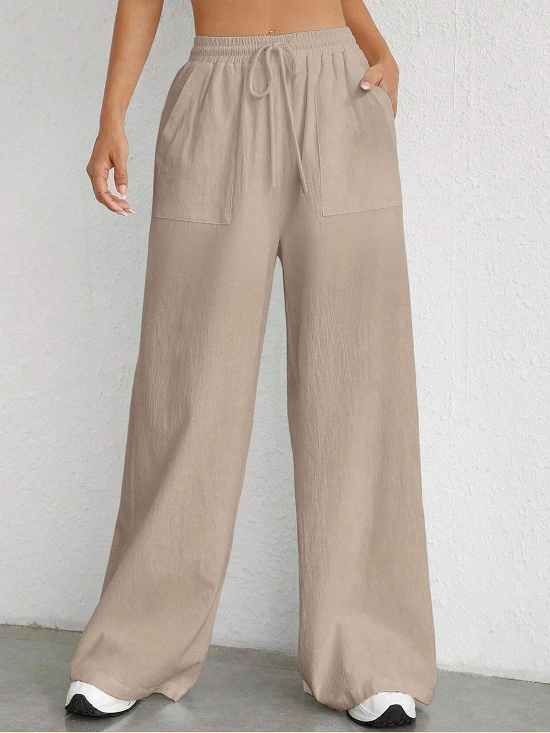 Stylecast X Slyck Women Comfort Loose Fit High-Rise Pleated Trousers - view 1