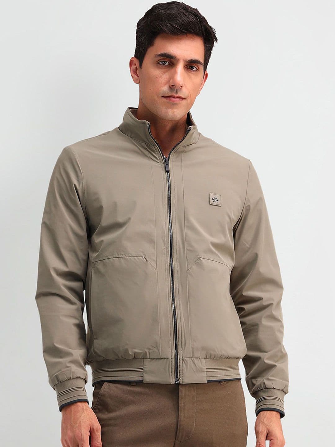 Arrow Sport Men Solid Bomber Jacket - view 1