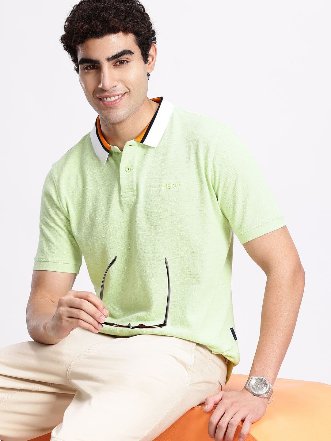 Aeropostale Polo Collar Pure Cotton T-shirt - view 1