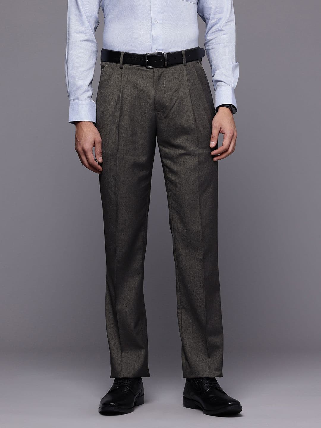 Louis Philippe Men Pleated Formal Trousers - view 1