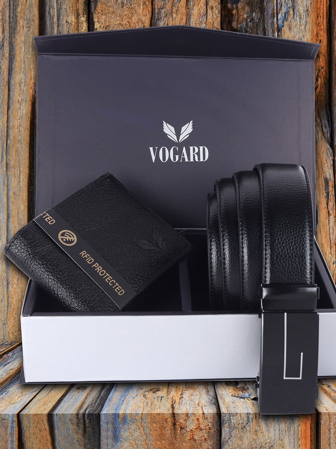 VOGARD Men Accessory Gift Set of Wallet and Belt - view 1