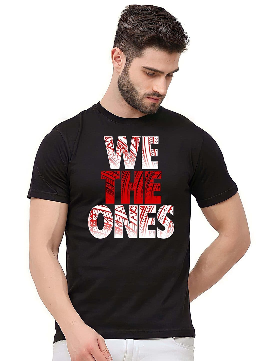 KAIDO Men Typography Printed Round Neck Cotton T-shirt - view 1