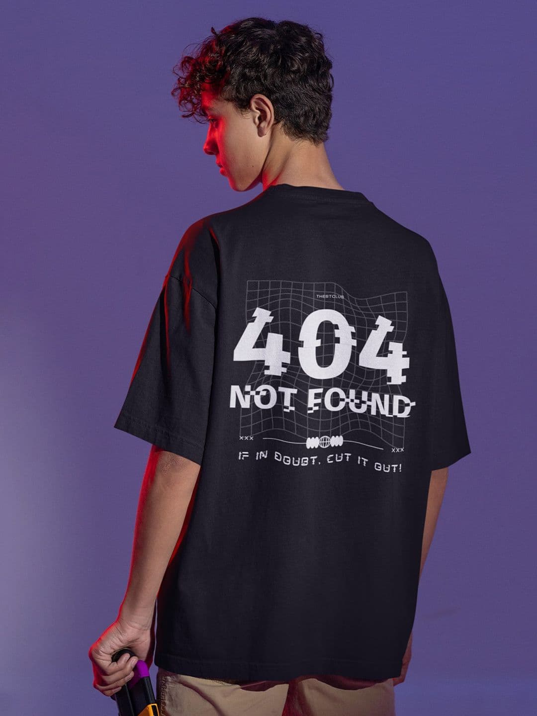 TheBTclub Men Typography Oversized T-shirt - view 1