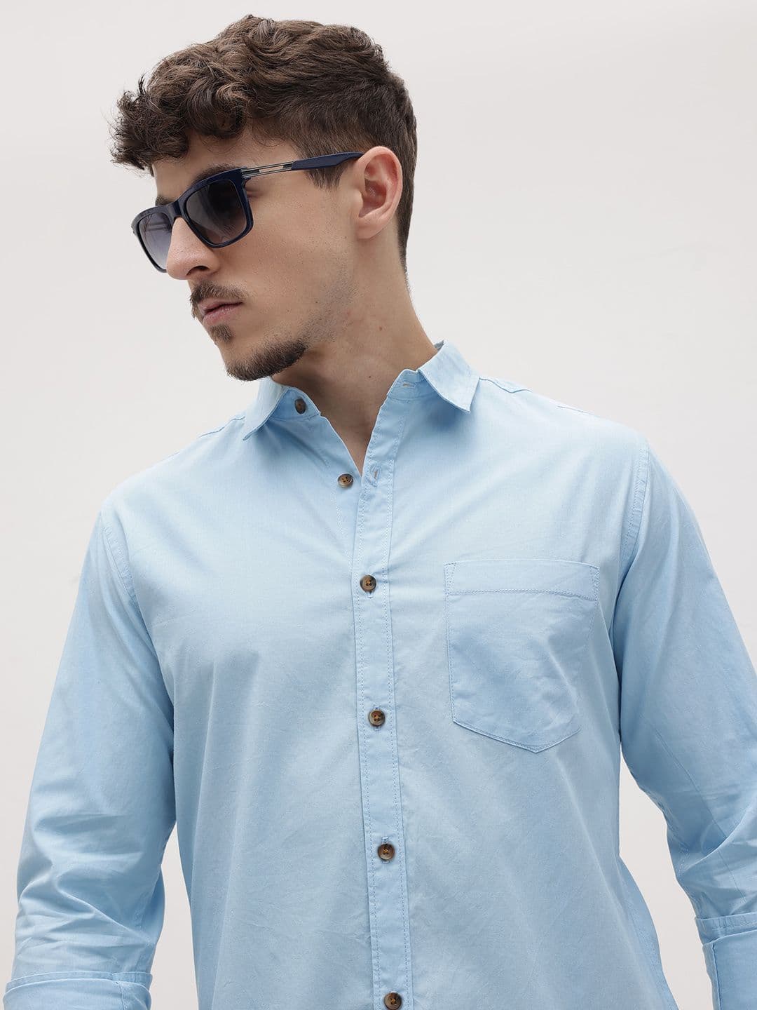The Roadster Lifestyle Co. Solid Regular Fit Shirt - view 1