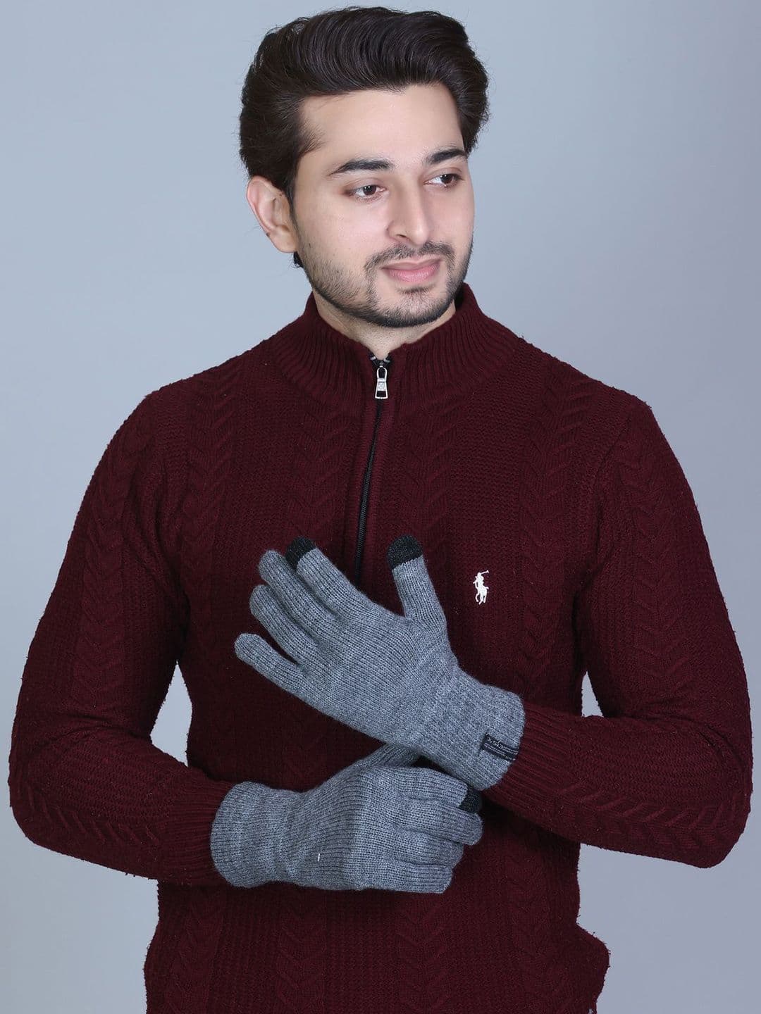513 Men Acrylic Winter Gloves - view 1
