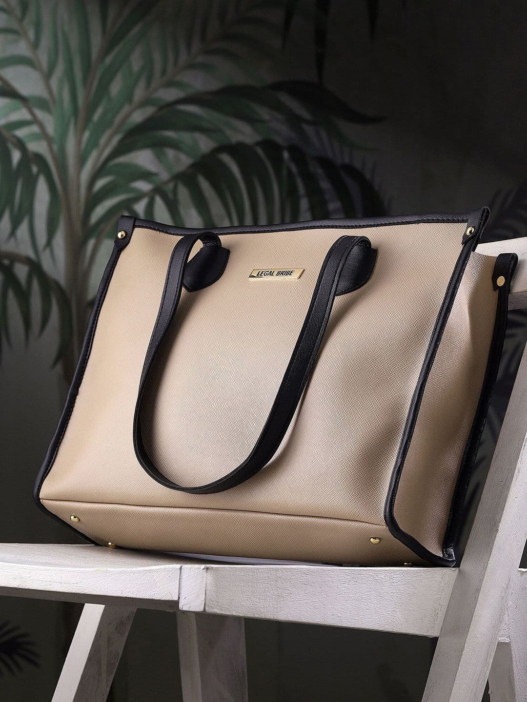 LEGAL BRIBE PU Structured Tote Bag - view 1