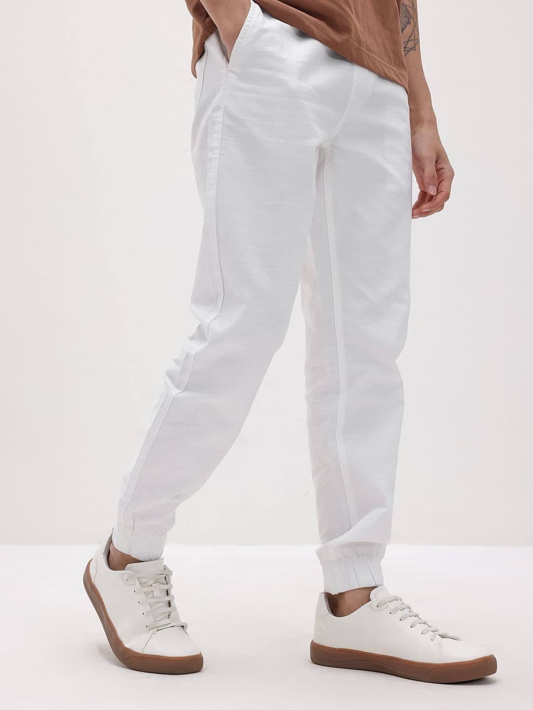 The Roadster Lifestyle Co. Men Loose Fit Pure Cotton Trousers - view 1